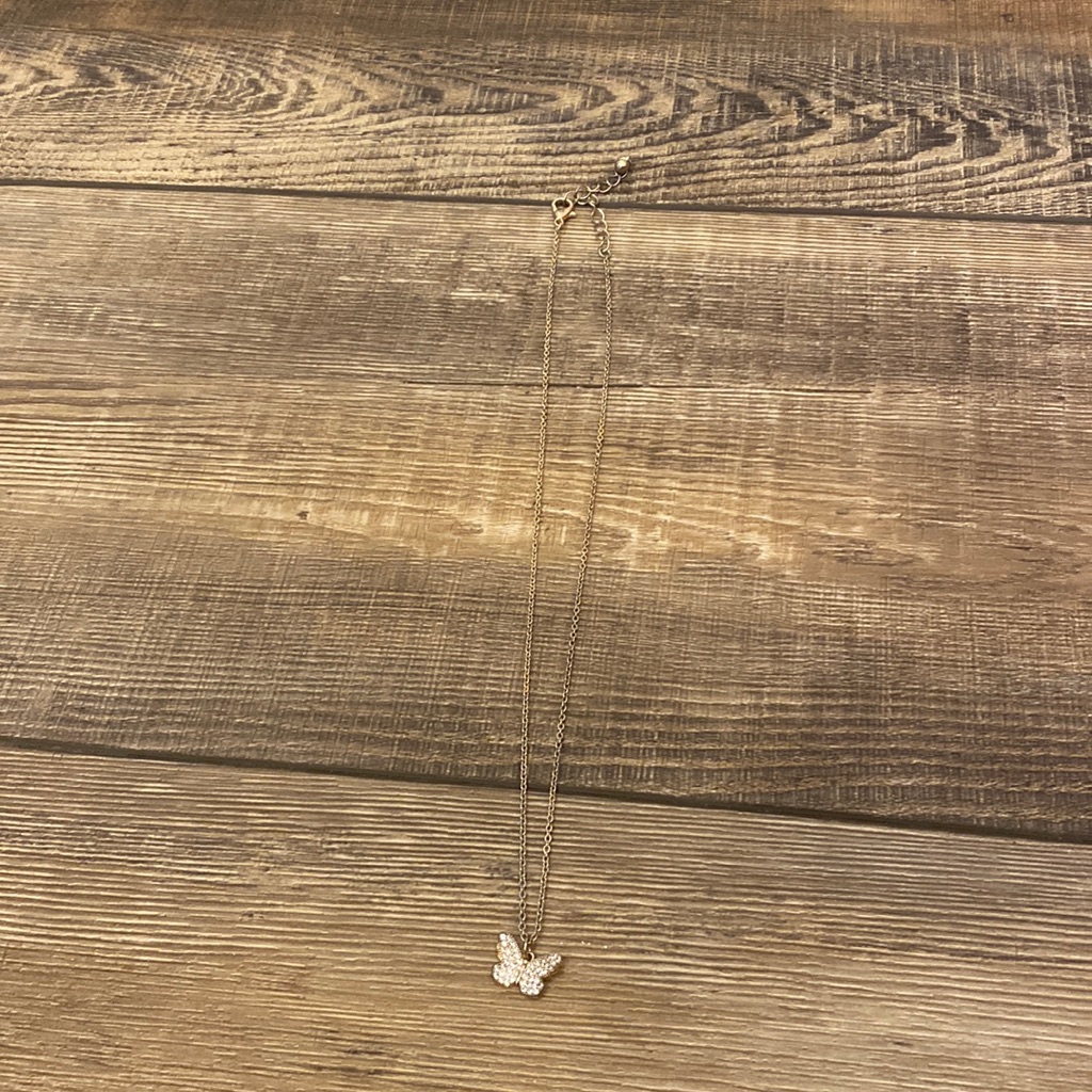 Jeweled Butterfly Necklace- Forever 21 5$